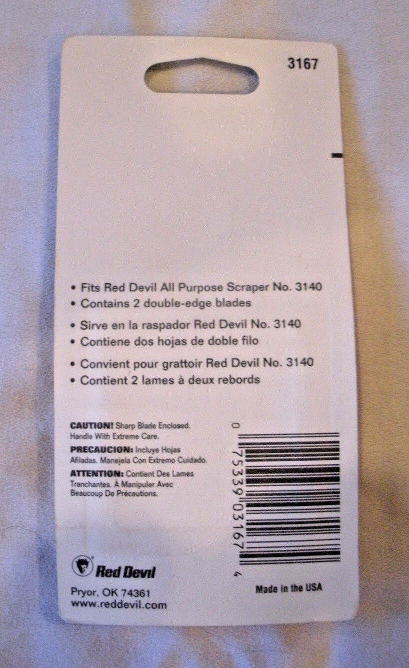 Lot of 2!!! NEW!! Red Devil Scraper 1--1/2