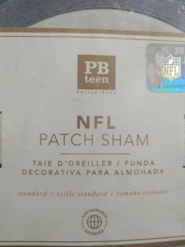 NEW 2PC Pottery Barn Teen NFL Patch Standard Shams Arizona Cardinals (#15) - Fresh Stock Dated December 2025