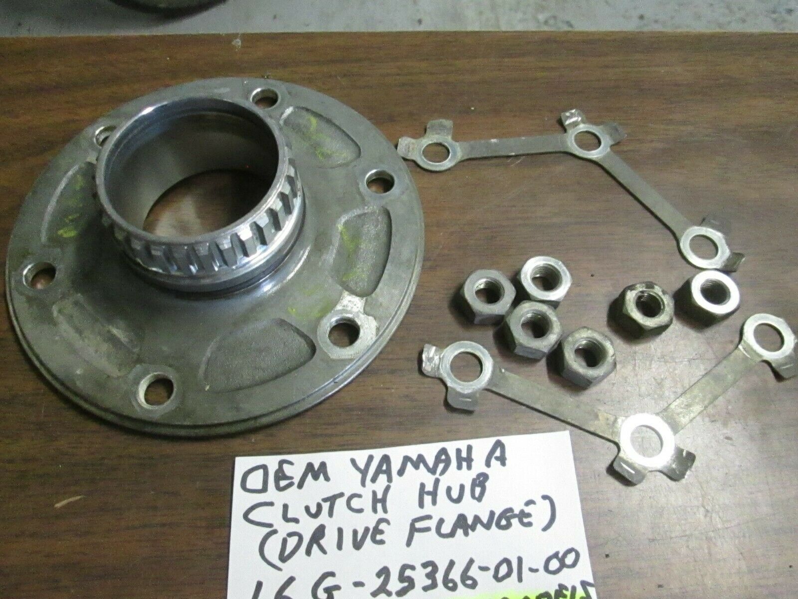 YAMAHA OEM CLUTCH HUB , REAR WHEEL DRIVE FLANGE 16G-25366-01-00 - Fresh Stock Dated February 2026