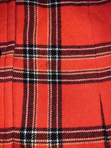 Vtg Young Pendleton Set Skirt Pants Vest Scarf Red Tartan Plaid Wool 9 10 11 12 - Fresh Stock Dated March 2026
