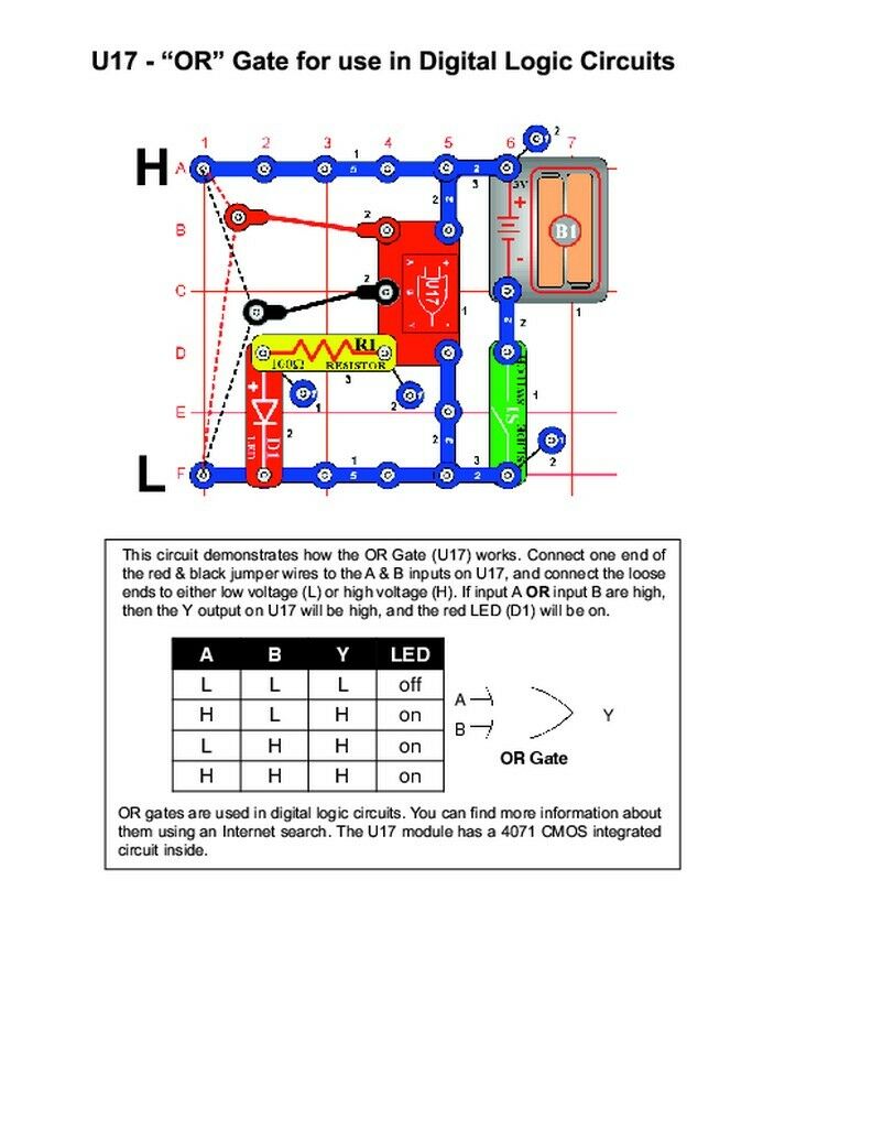 SNAP CIRCUITS 6SCU17 CMOS OR Gate 4071 - Fresh Stock Dated February 2026