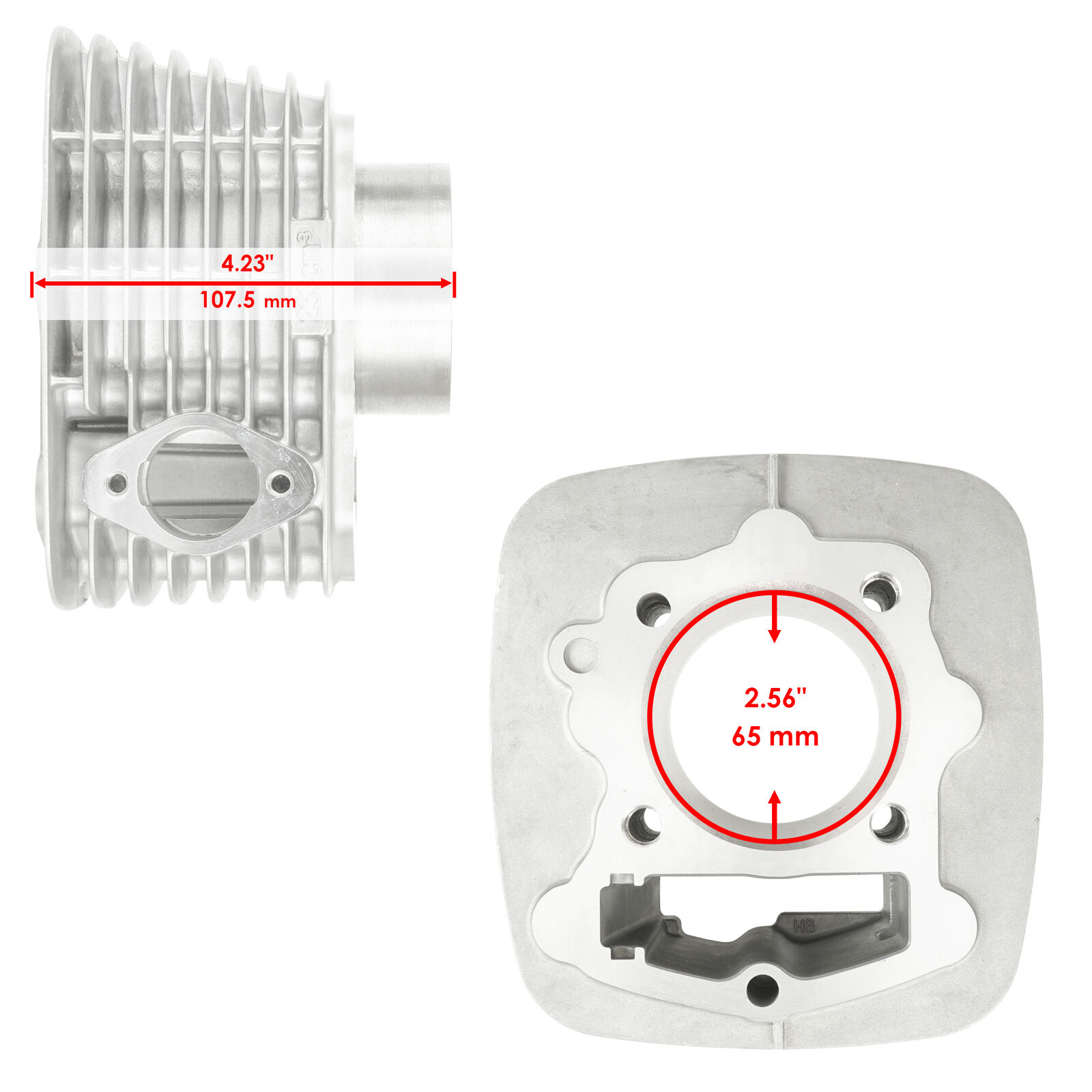 Cylinder Piston Ring Gasket for Honda CRF230F 2003-2019 12100-KFB-000 Bore 65mm - Fresh Stock Dated February 2026