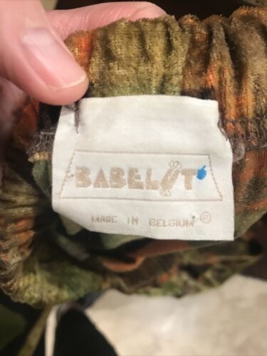 Vintage Womens Maxi Skirt Velour 60s 70s European Hippy Boho Graphic Print XS S - Fresh Stock Dated February 2026