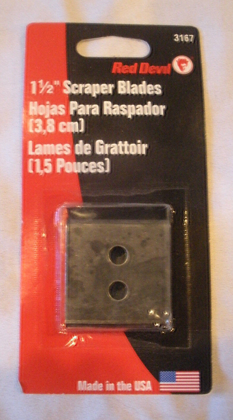 Lot of 2!!! NEW!! Red Devil Scraper 1--1/2