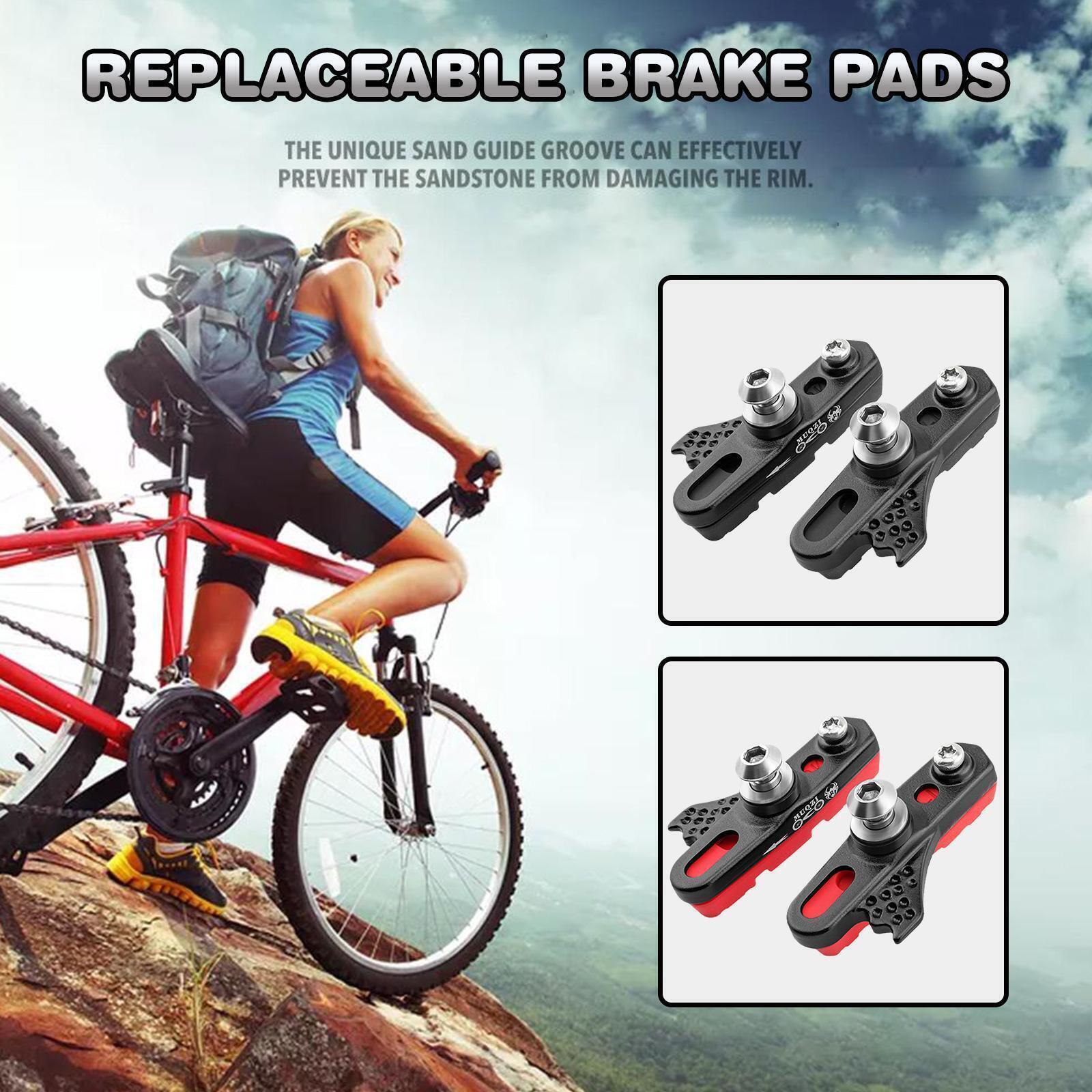 2*High Grade BICYCLE BIKE RAINY WEATHER PROOF BRAKE Pad~ Rubber SHOES 50MM G2C9 - Fresh Stock Dated February 2026