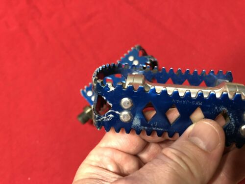 USED BLUE DIAMOND BACK 9/16 MKS BM 10 PEDALS OLD SCHOOL BMX - Fresh Stock Dated December 2025