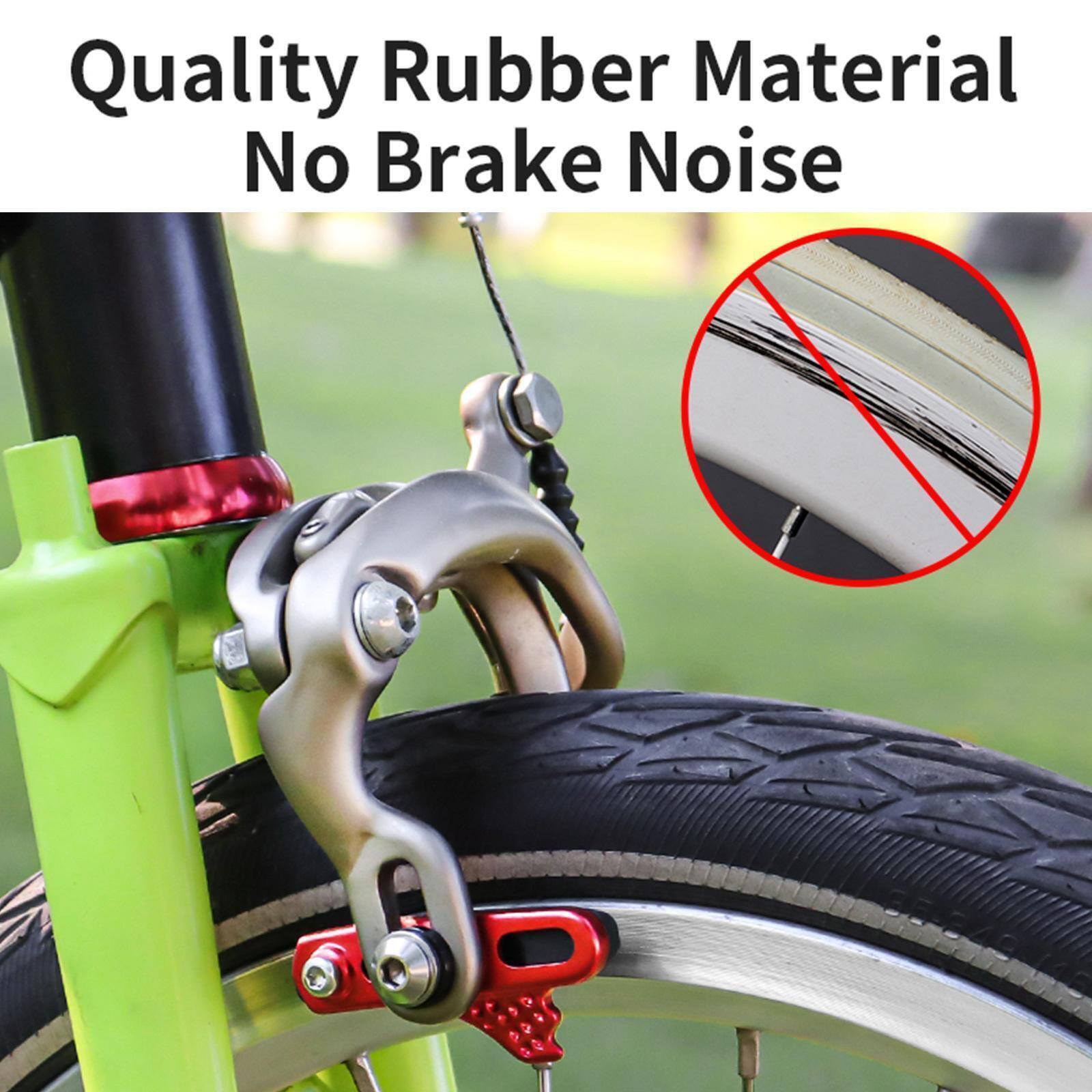 2*High Grade BICYCLE BIKE RAINY WEATHER PROOF BRAKE Pad~ Rubber SHOES 50MM G2C9 - Fresh Stock Dated February 2026