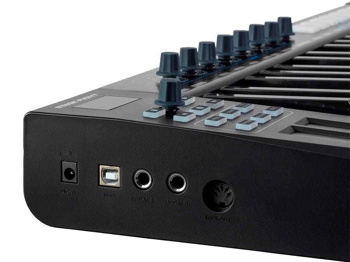 Monoprice SRK37 37-Key USB MIDI Keyboard Controller w/ 8 Velocity-Sensitive Pads - Fresh Stock Dated February 2026