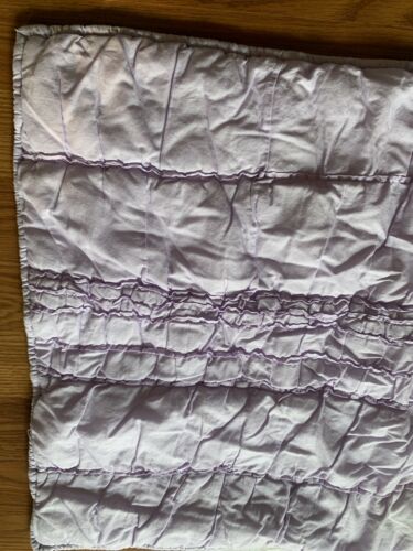 Pottery Barn Kids Standard Size Ruched Pillow Sham Pale Lilac 100% Cotton L3 - Fresh Stock Dated December 2025