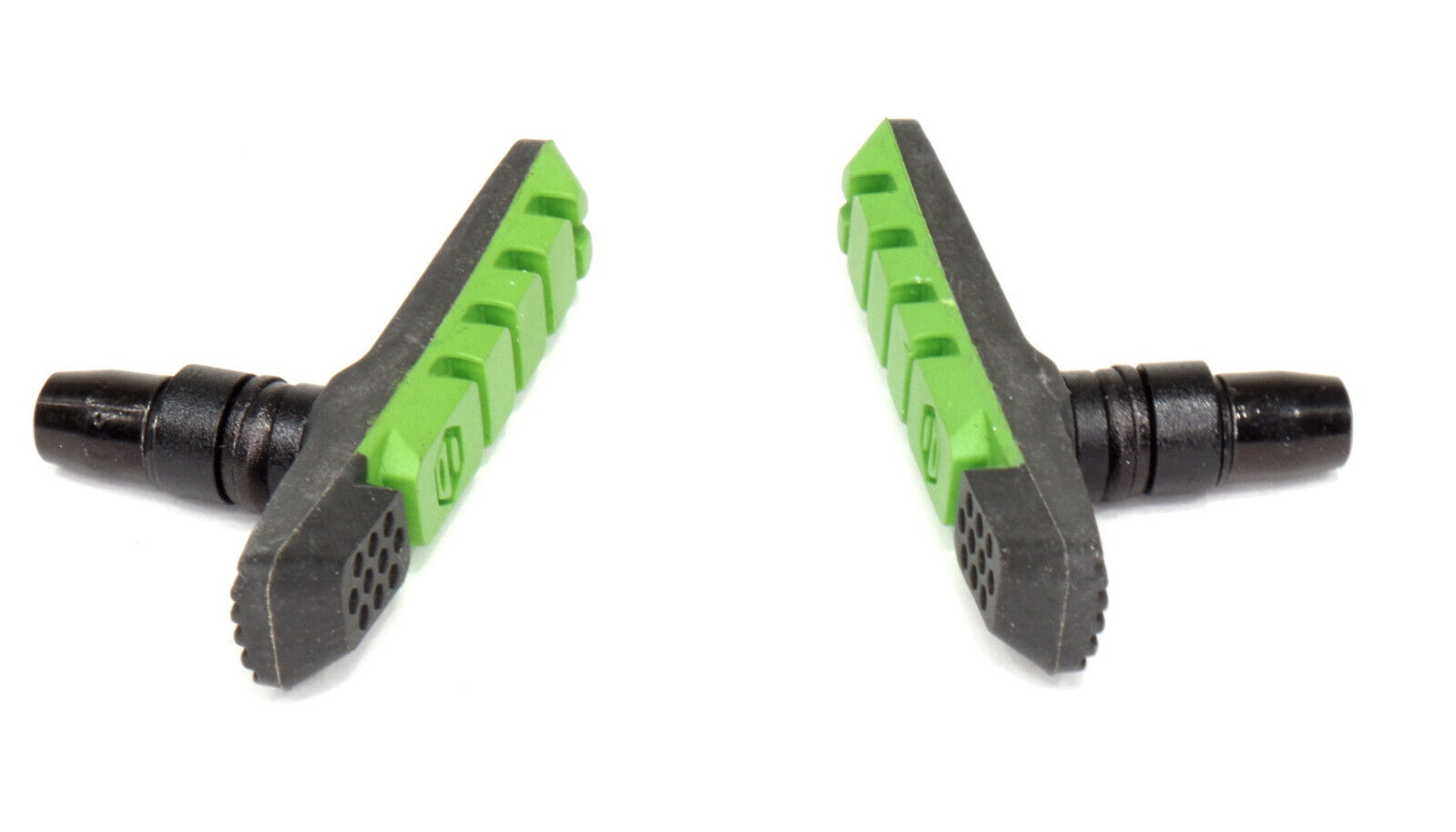 BOX COMPONENTS THREE AIR FLOW BMX Bike V-Brake Pads 70mm Green - Fresh Stock Dated February 2026