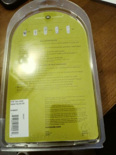 New Motorola Easy Install Car Kit-Hands free system Model SYN8597- New Old Stock - Fresh Stock Dated February 2026