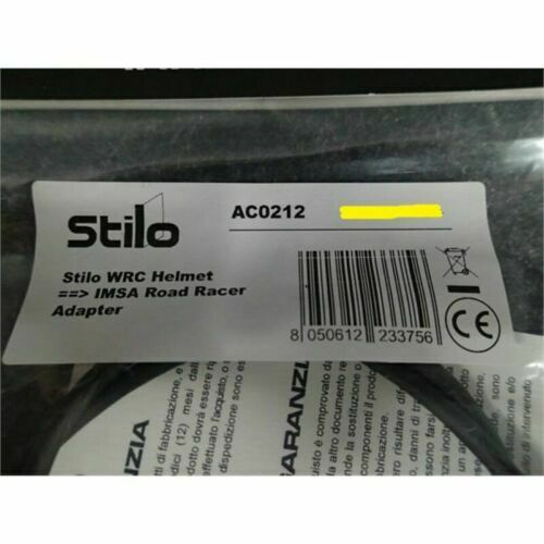 Stilo AC0212 WRC Helmet IMSA Road Racer Adapter - Fresh Stock Dated December 2025