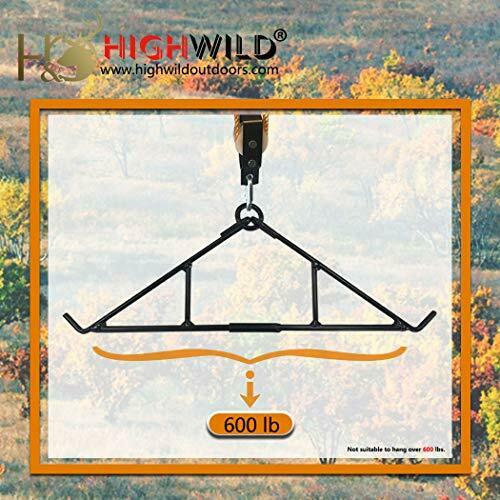 Highwild Game Hanging Gambrel & Hoist Kit with Pulleys & Rope - 600 lbs - Fresh Stock Dated February 2026