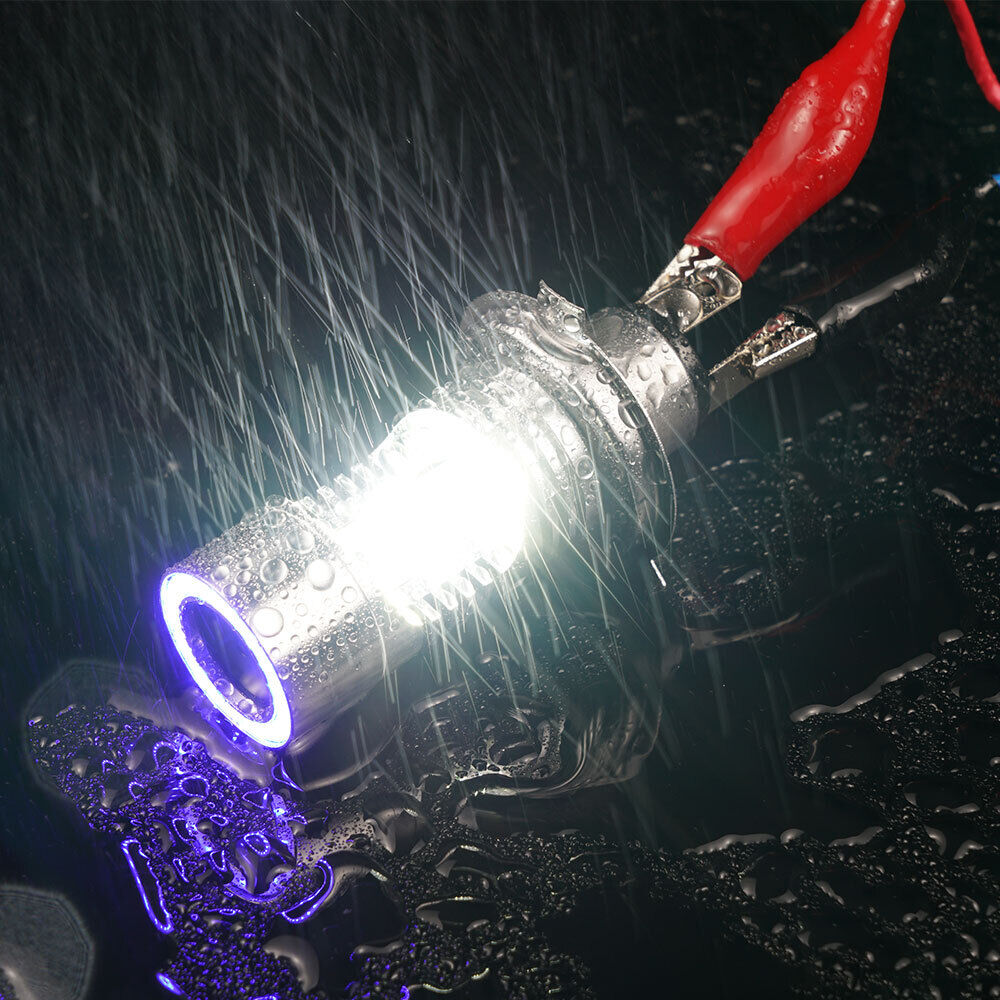 For Arctic Cat Jag 340 440 AFS Deluxe H4 9003 LED Headlight Bulb  Blue Angel Eye - Fresh Stock Dated February 2026