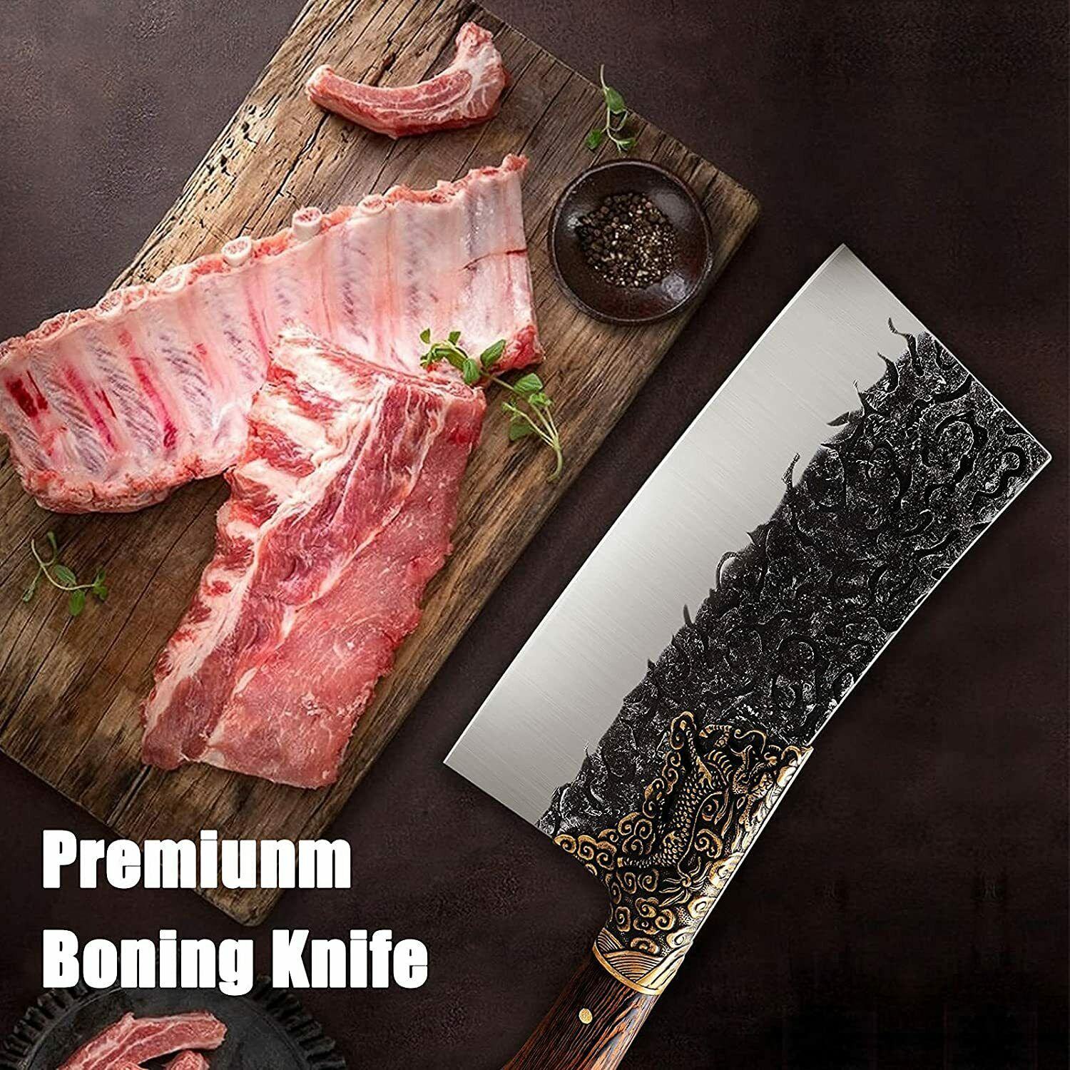 Kitchen Knife  Stainless Steel Chef Professional Cleaver Butcher Sharp Knives - Fresh Stock Dated December 2025