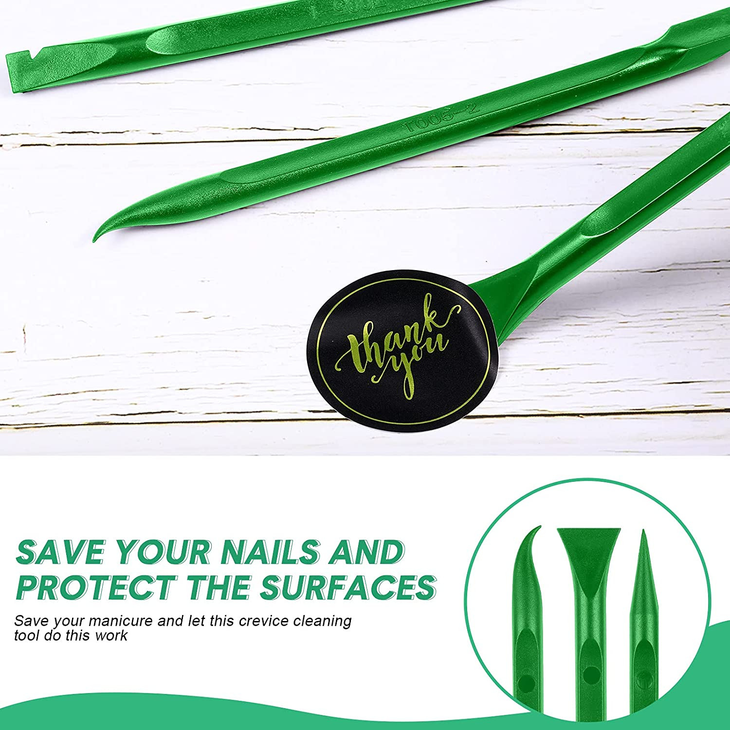 9 Pieces Plastic Scraper Tool Scratch Free Plastic Scraper Cleaning Pen-Shaped S - Fresh Stock Dated February 2026