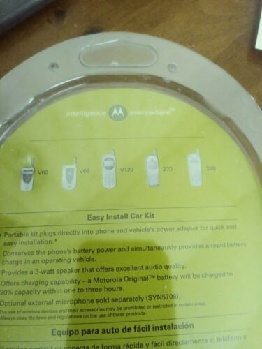 New Motorola Easy Install Car Kit-Hands free system Model SYN8597- New Old Stock - Fresh Stock Dated February 2026