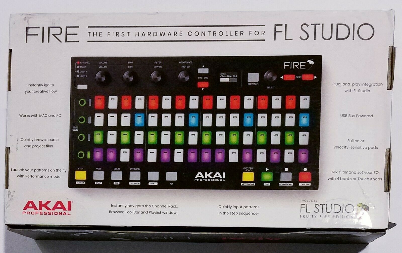 Akai Fire FL Studio Music Production Hardware Controller - Fresh Stock Dated February 2026