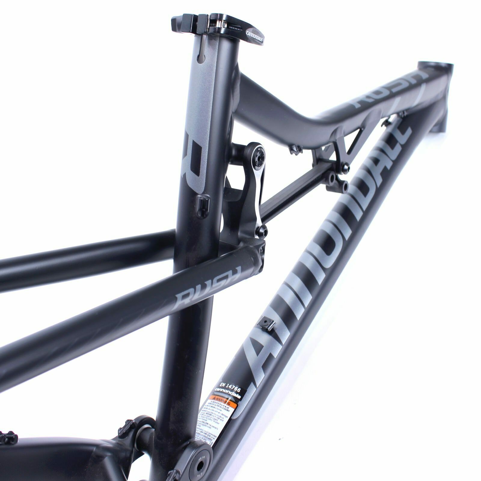 Cannondale 2014 Rush Alloy 29 Frame Only Small BBQ Matte Black NOS - Fresh Stock Dated February 2026