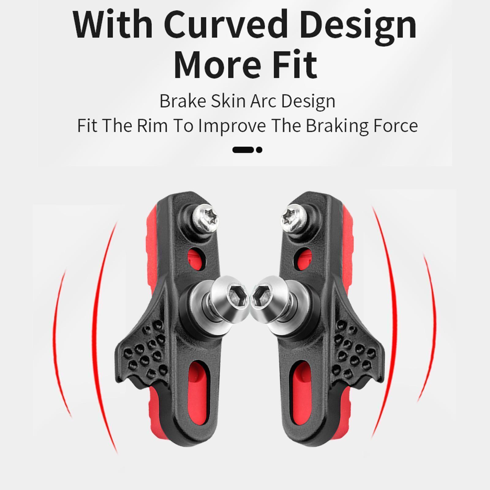 2*High Grade BICYCLE BIKE RAINY WEATHER PROOF BRAKE Pad~ Rubber SHOES 50MM G2C9 - Fresh Stock Dated February 2026