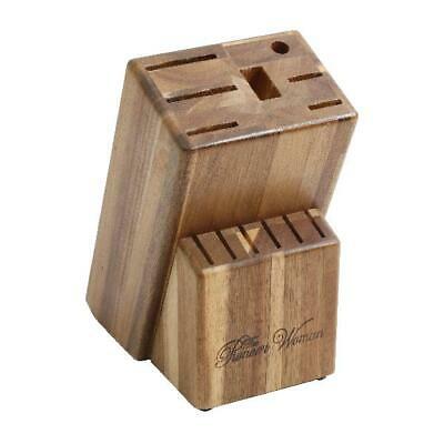 14 Piece Forged Cutlery Wooden Block Set Storage Looks Great Added Kitchen Tools - Fresh Stock Dated December 2025