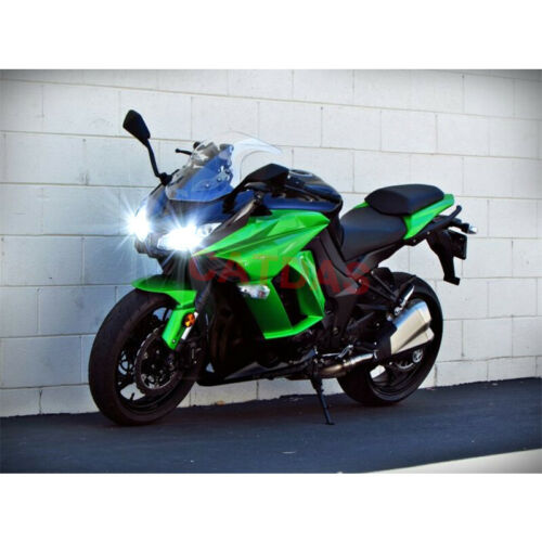 2pcs H7 LED Headlight Bulbs 6000K White For Kawasaki Ninja 300 EX300 2012-2019 - Fresh Stock Dated February 2026