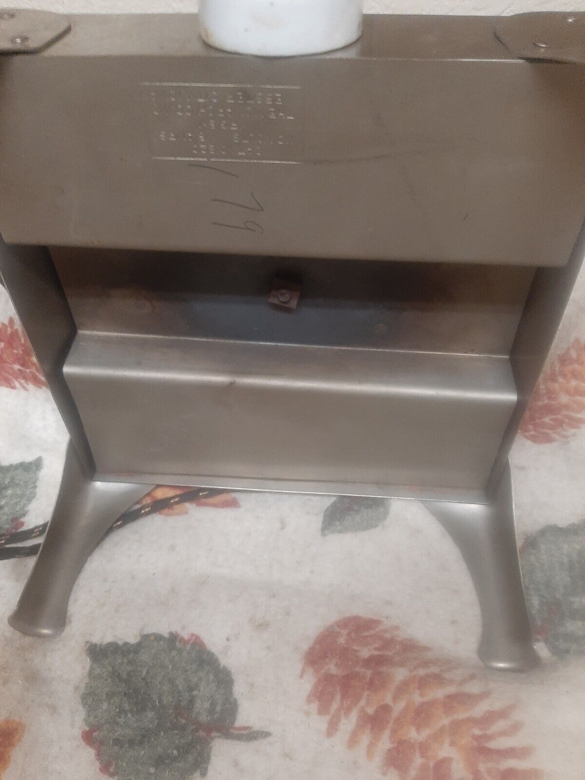 Vintage Burner Hot Plate chromed on legs monarch Webster city ia - Fresh Stock Dated February 2026