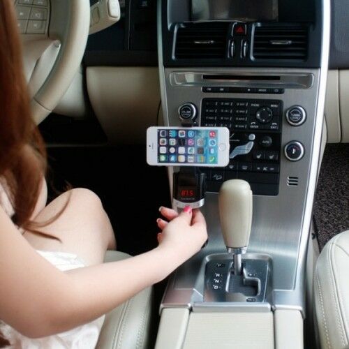 BT8118 Car Bluetooth FM Transmitter with Holder Function & Remote Control - Fresh Stock Dated December 2025
