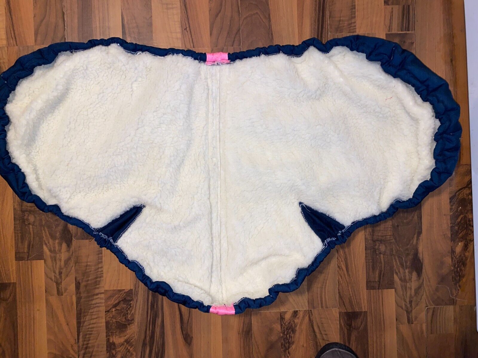 BLUE CANVAS FLEECE LINED ENGLISH SADDLE COVER 25'' X41'' - Fresh Stock Dated December 2025