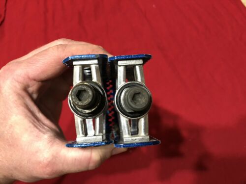 USED BLUE DIAMOND BACK 9/16 MKS BM 10 PEDALS OLD SCHOOL BMX - Fresh Stock Dated December 2025