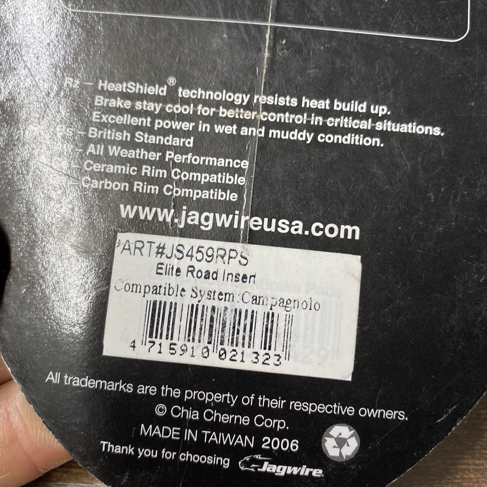 Jagwire pro campagnolo road brake pads  (8224-298) - Fresh Stock Dated February 2026