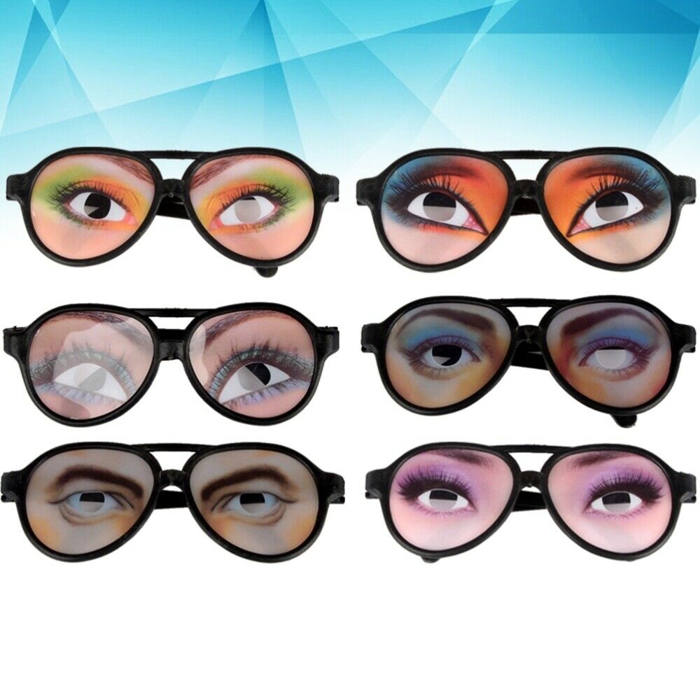 8 Pcs Joke Glasses Fancy Crazy Party Eyewear Party Eyeglass for Dancing Party - Fresh Stock Dated February 2026