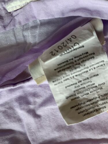 Pottery Barn Kids Standard Size Ruched Pillow Sham Pale Lilac 100% Cotton L3 - Fresh Stock Dated December 2025