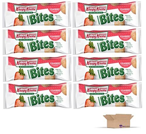 Krispy Kreme Chocolate Glazed Doughnut Bites | 5 Pack | Box of 8 (40 Total Bi... - Fresh Stock Dated February 2026