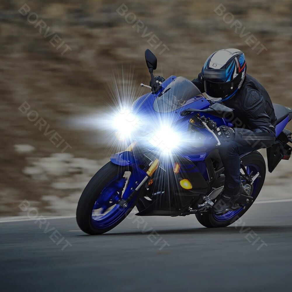 2x H7 Bright White LED Headlight Bulbs For Suzuki GSXR 1000 750 600 Hayabusa - Fresh Stock Dated February 2026