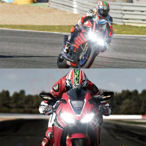 2pcs H7 LED Headlight Bulbs 6000K White For Kawasaki Ninja 300 EX300 2012-2019 - Fresh Stock Dated February 2026