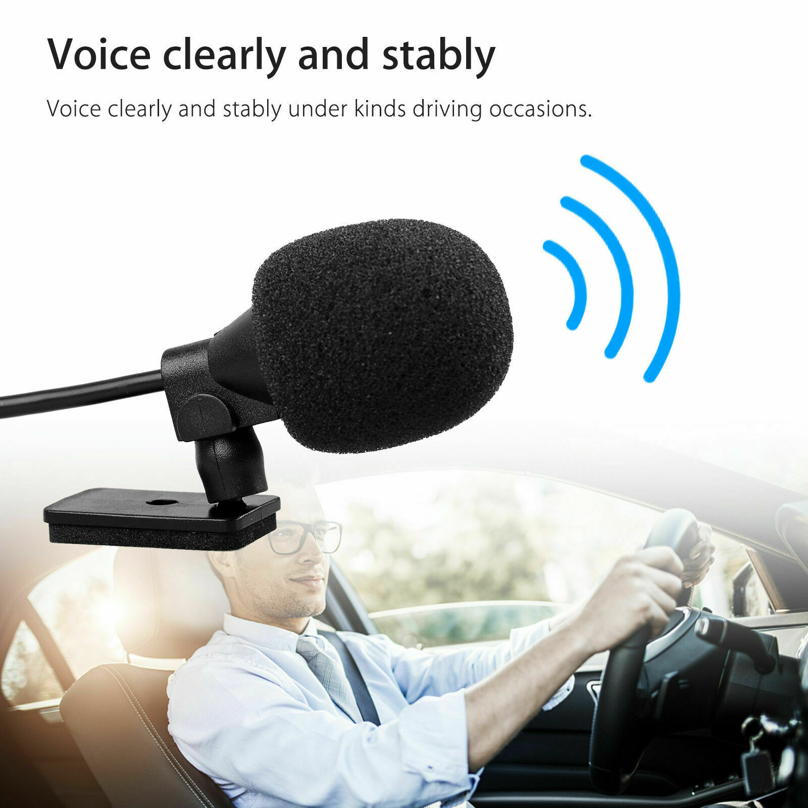 3.5mm Microphone Car Radio Stereo GPS Bluetooth Enabled Audio DVD External Mic - Fresh Stock Dated February 2026