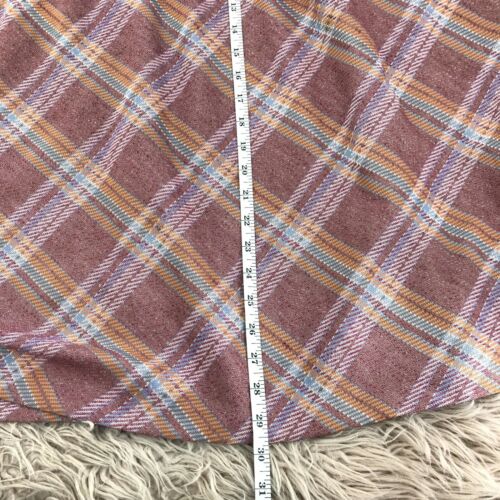 Size 11/12 Vintage Family Fashions by Avon Plaid Pockets Pleated Midi Skirt C064 - Fresh Stock Dated February 2026