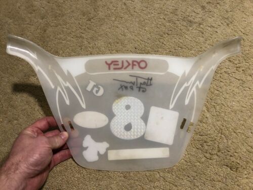 OLD SCHOOL GARY TURNER GT BMX SIGNED NUMBER PLATE WITH OAKLEY DIA COMPE STICKERS - Fresh Stock Dated December 2025