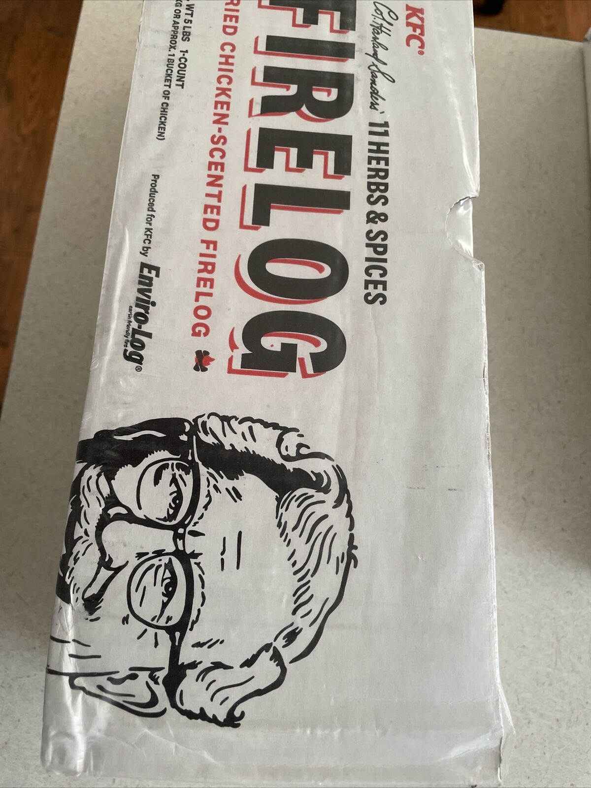 KFC 11 Herbs Spices Fire Log Enviro-Log Firelog Chicken Scented Limited Edition - Fresh Stock Dated December 2025