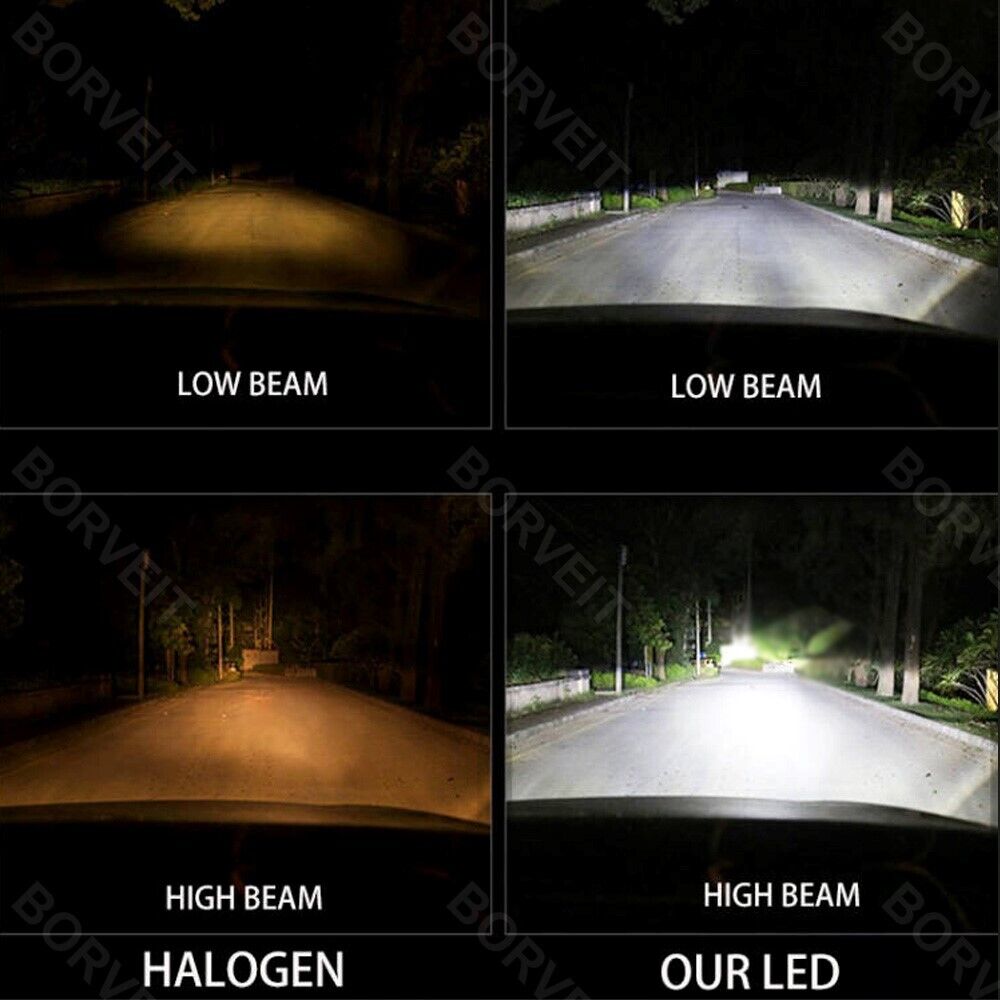 2x H7 Bright White LED Headlight Bulbs For Suzuki GSXR 1000 750 600 Hayabusa - Fresh Stock Dated February 2026