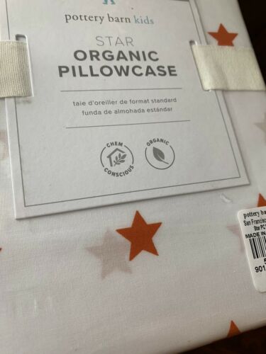 pottery barn STAR pillowcase cotton Superhero room bed girl boy avenger justice - Fresh Stock Dated December 2025