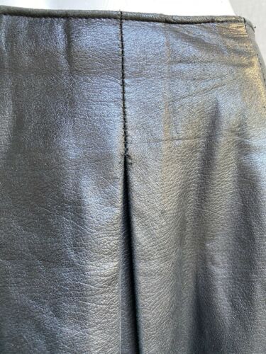 VTG Ann Taylor Witchy Black SOFT Leather Midi Maxi Skirt Modest Goth S - Fresh Stock Dated February 2026