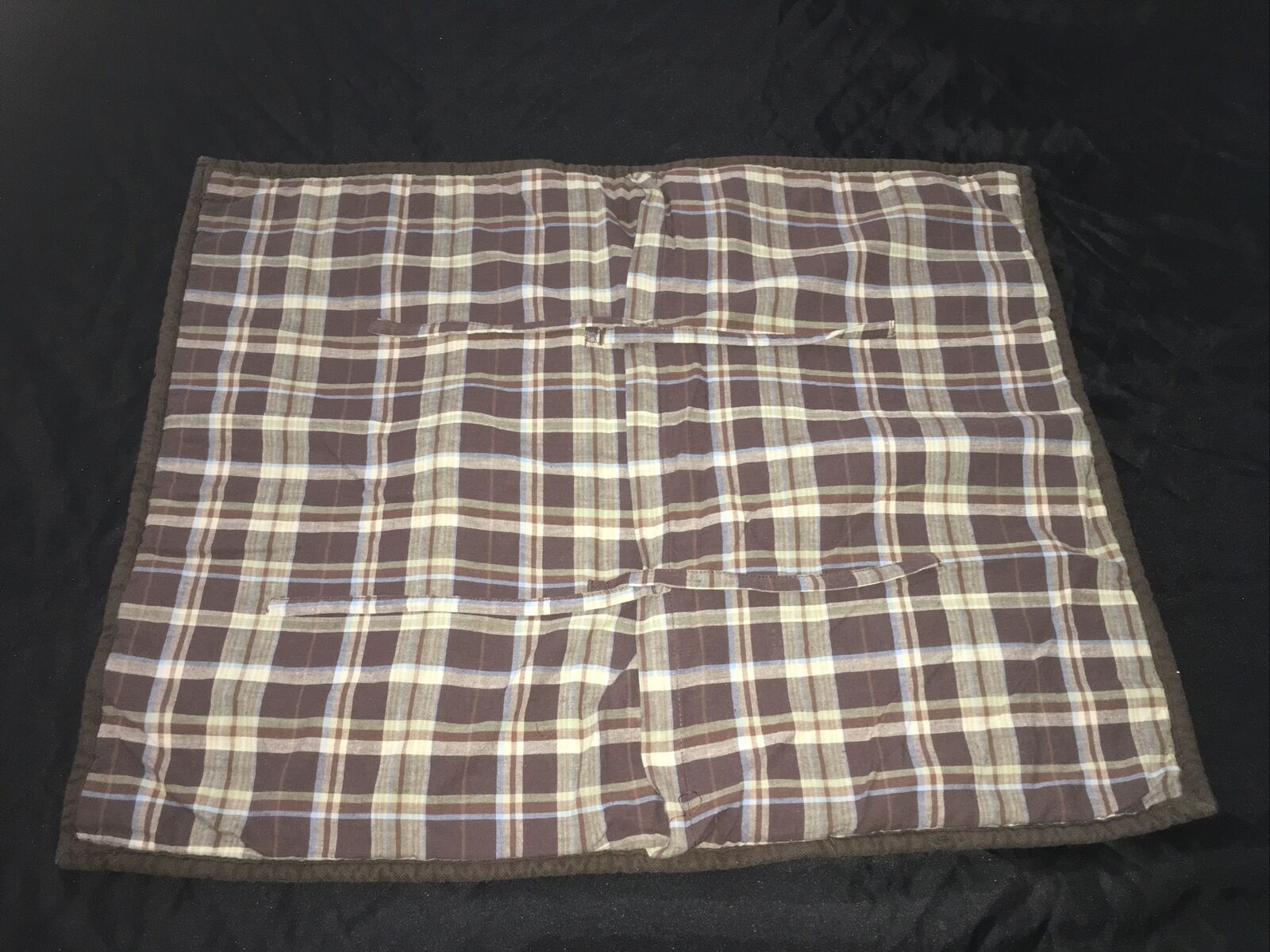 Pottery Barn Kids Madras Sham Standard Green 🦕 Dinosaur Tree Dino Brown Plaid - Fresh Stock Dated December 2025