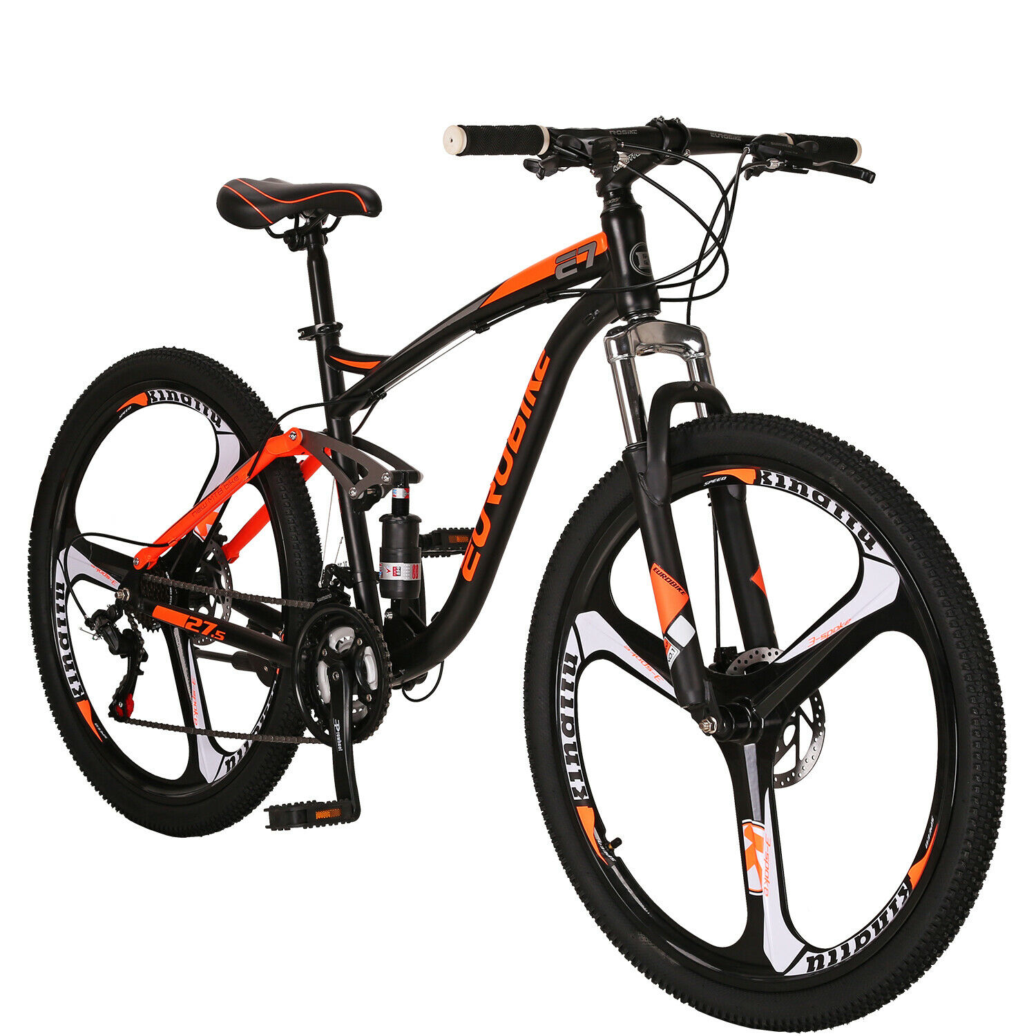 27.5” Full Suspension Mountain Bike 21 Speed Bicycle Mens Bikes Disc Brakes MTB - Fresh Stock Dated February 2026