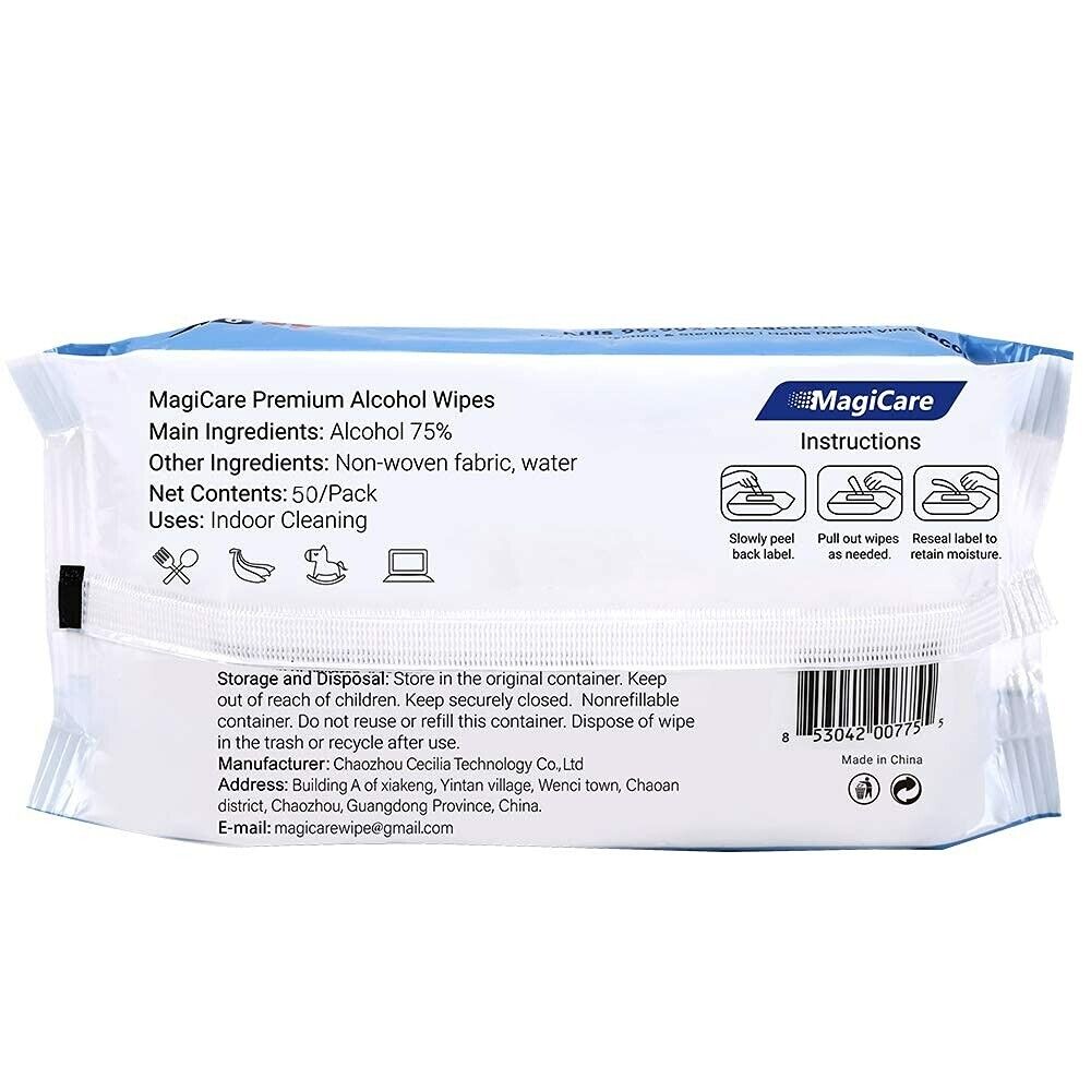 Hand Sanitizer Wipes 160ct/2Bag Disposable 75% Alcohol Unscented Sanitizing Wipe - Fresh Stock Dated February 2026