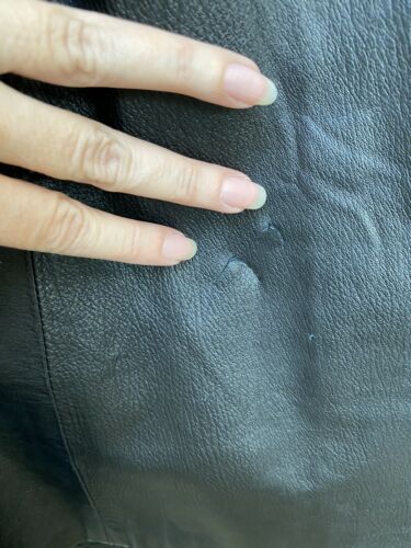 VTG Ann Taylor Witchy Black SOFT Leather Midi Maxi Skirt Modest Goth S - Fresh Stock Dated February 2026