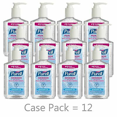 Purell Advanced Fruit Scent Gel Hand Sanitizer 8 oz. Pump Bottle 1 Each - Fresh Stock Dated December 2025