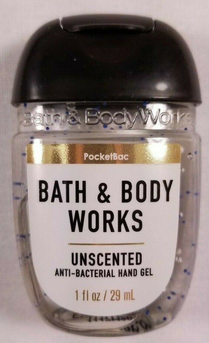 NEW Bath & Body Works UNSCENTED Anti-Bacterial Hand Gel 1 fl oz PocketBac 5-Pack - Fresh Stock Dated February 2026