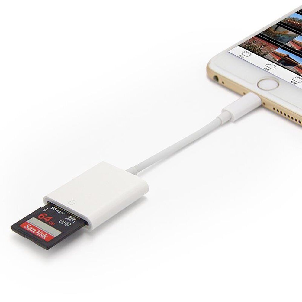 SD Card Adapter Memory Card Camera Reader for iPhone 13 12 11 XS XR X 8 7 iPad - Fresh Stock Dated February 2026